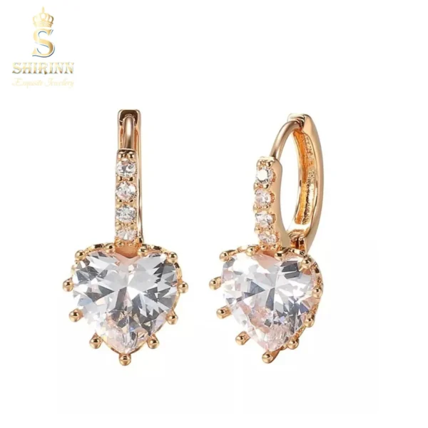14k Rose Gold Plated Roma Drop Earrings